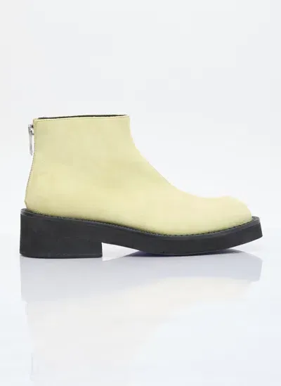 Mm6 Maison Margiela Suede Ankle Boots In Green