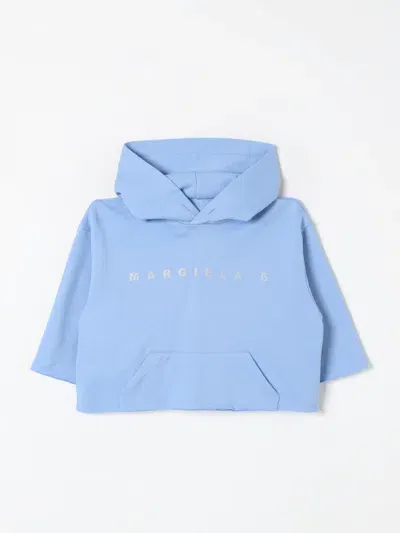 Mm6 Maison Margiela Sweater  Kids Color Gnawed Blue In Hellblau