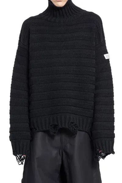 Mm6 Maison Margiela Sweaters In Black