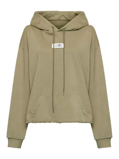 Mm6 Maison Margiela Sweatshirt In Verde