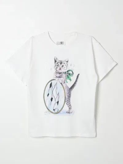 Mm6 Maison Margiela T-shirt  Kids Color White In Weiss