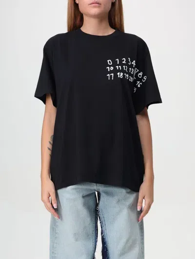 Mm6 Maison Margiela T-shirt  Woman Color Black In Schwarz