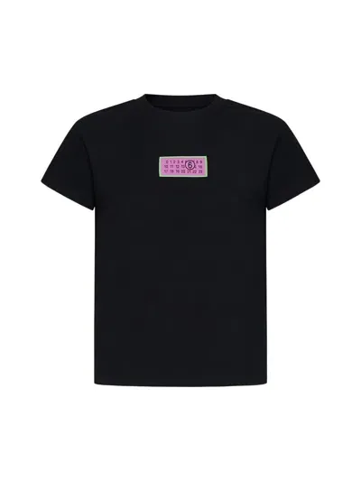 Mm6 Maison Margiela Logo Label T-shirt Black