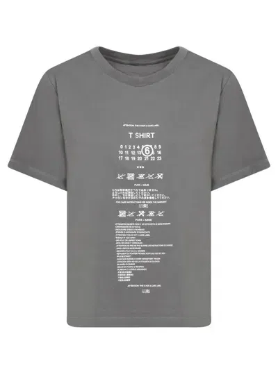 Mm6 Maison Margiela T-shirts In Grey