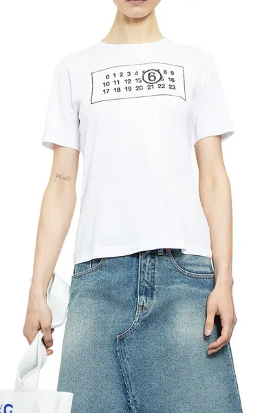 Mm6 Maison Margiela T-shirts In White