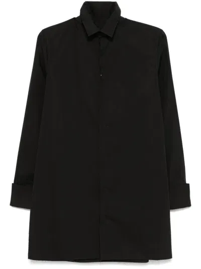 Mm6 Maison Margiela Wingtip-collar Shirt In Black