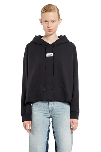 Mm6 Maison Margiela Woman Black Sweatshirts