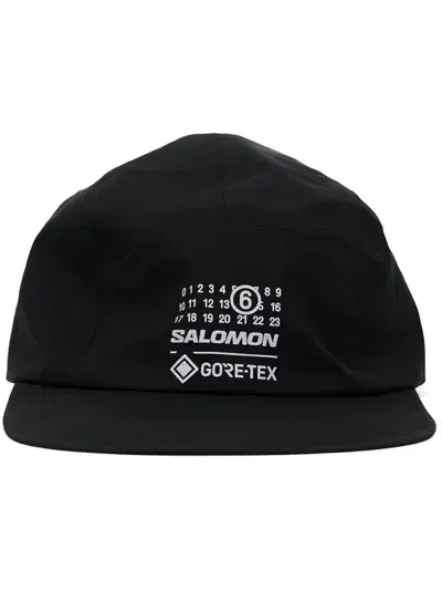 Mm6 Maison Margiela X Salomon Numbers-motif Cap In Black