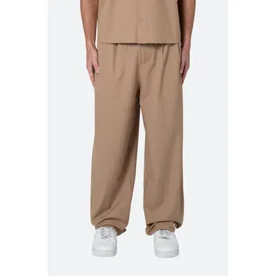 Mnml Baggy Pleated Pants In Khaki