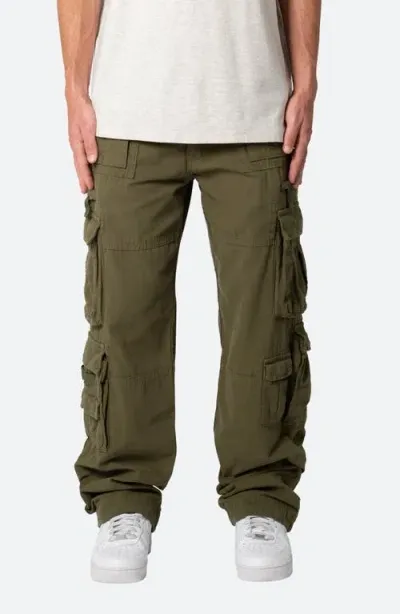 Mnml Military Cargo Pants In Olive