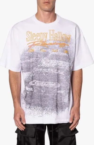 Mnml Shrc Raceway Graphic T-shirt In White