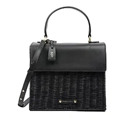 Modern Picnic Luncher Wicker Lunch Box In Black