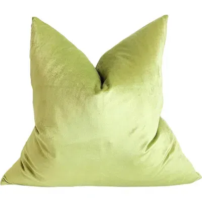 Modish Decor Pillows Velvet Throw Pillow Cover, 18 X 18 In Key Lime