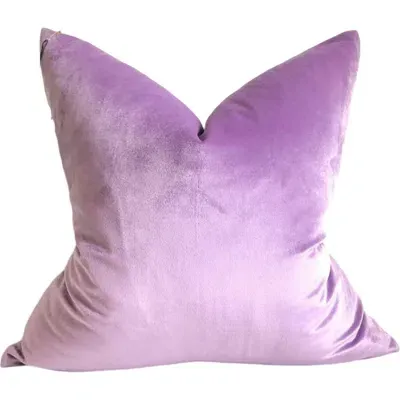 Modish Decor Pillows Velvet Throw Pillow Cover, 18 X 18 In Lilac