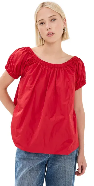 Molly Goddard Ezra Top Red In Rot