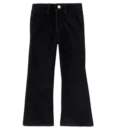 Molo Kids' Aida Wide-leg Jeans In Black