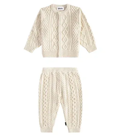 Molo Baby Set Breeze Aus Cardigan Und Hose In Beige