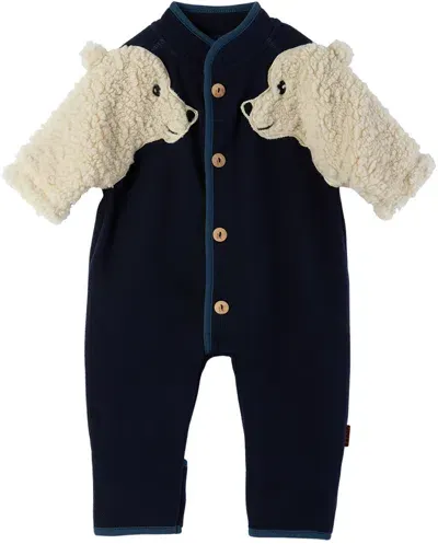 Molo Baby Navy Udo Jumpsuit In 8943 Dark Night