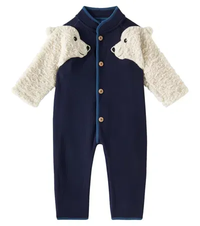 Molo Baby Udo Fleece Jumpsuit In Blau