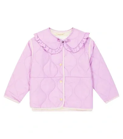 Molo Kids' Hailey Quilted Jacket In Helio