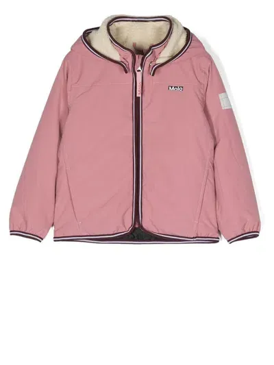 Molo Winner Jacket In Pink & Purple