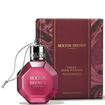 Molton Brown Fiery Pink Pepper Festive Bauble 75ml In White