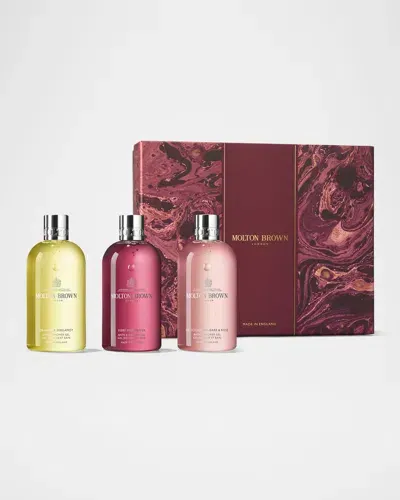 Molton Brown Floral & Spicy Shower Gel Gift Set, 3 X 10 Oz. In White