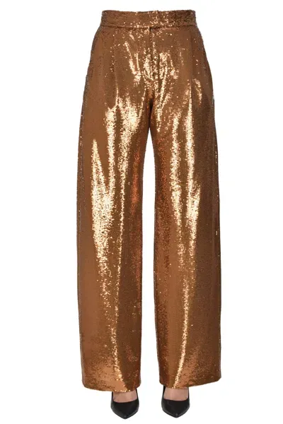 Momoní Sequined Trousers In Copper