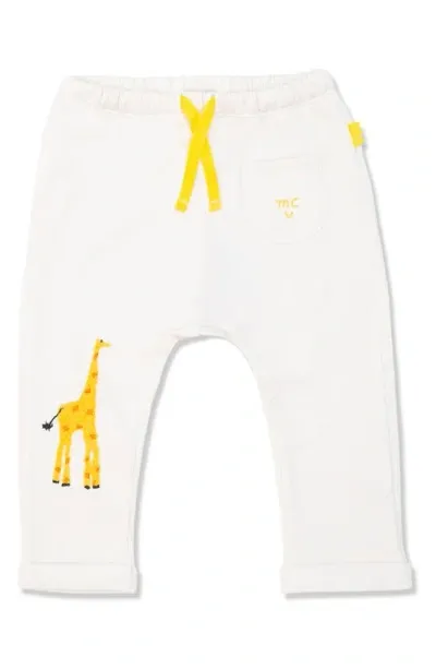 Mon Coeur Kids'  Giraffe Appliqué Sweatpants In Natural