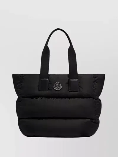 Moncler 22 Cm Depth Tote Bag In Black