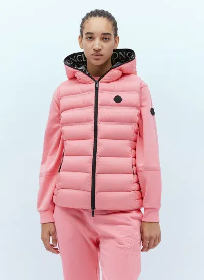 Moncler Aliterse Quilted Shell Down Vest In Pink