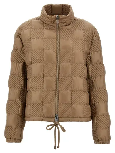 Moncler Ancy Down Jacket In Beige