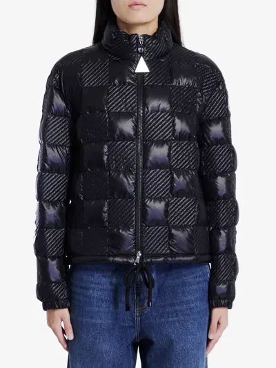 Moncler Ancy Short Down Jacket In Black