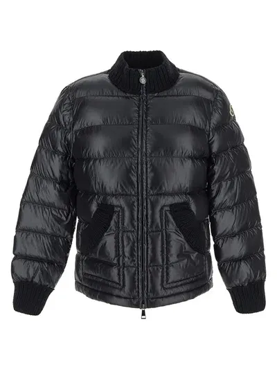 Moncler Arcelot Full Zip Down Jacket In Black