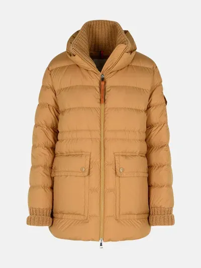 Moncler 'baux' Beige Polyester Down Jacket