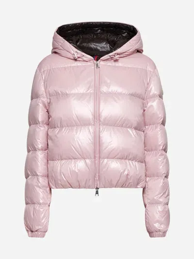 Moncler Bayard Quilted Nylon Down Jacket In Pink