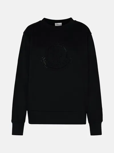 Moncler Kids' Black Cotton Sweatshirt