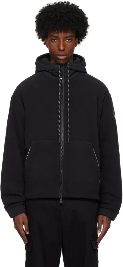 Moncler Black Maglia Jacket In 999 - Black