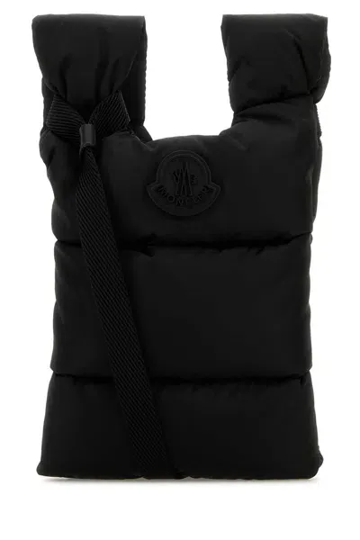 Moncler Black Nylon Legere Crossbody Bag In 999