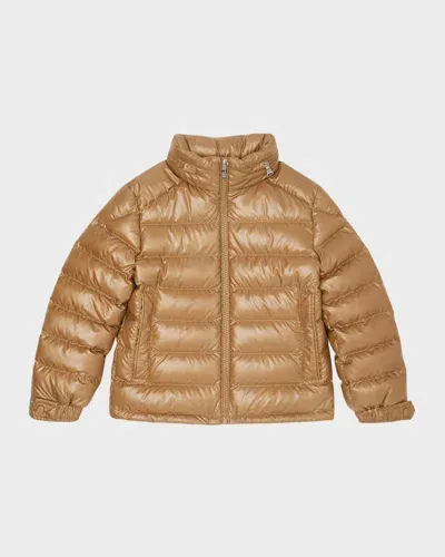 Moncler Kids' Boy's Jen's Jacket Puffer Jacket In Beige