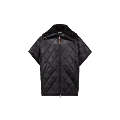 Moncler Collection Padded Cape Black