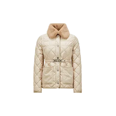 Moncler Collection Cygne Short Down Jacket Beige