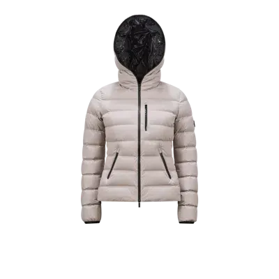 Moncler Collection Doudoune Courte Herbe In Rose