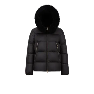 Moncler Collection Doudoune Courte Laichefur In Black