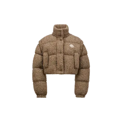 Moncler Collection Doudoune En Tweed 2-en-1 Cytinelle In Beige