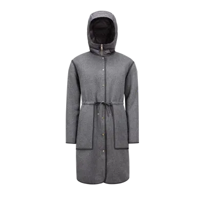 Moncler Collection Doudoune Longue Bonrepos In Gris