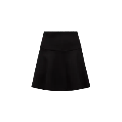 Moncler Collection Neoprene Mini Skirt Black