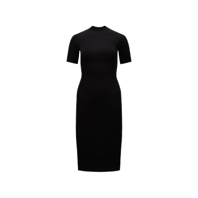 Moncler Collection Robe En Viscose In Black