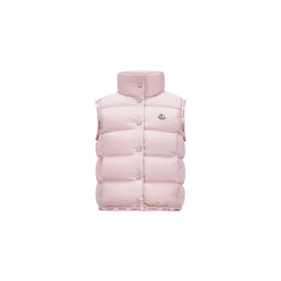 Moncler Kids' Doudoune Sans Manches Badia In Pink