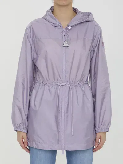 Moncler Filira Hooded Fitted Jacket In Lilac